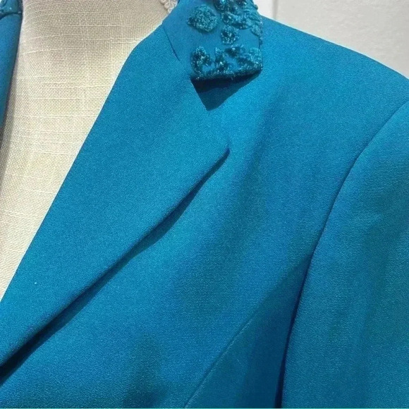 John Meyer of Norwich vintage button front, fitted seaming, shoulder pads jacket - Picture 3 of 10